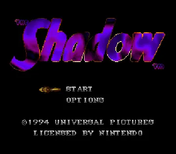 Shadow, The (USA) (Proto 1) screen shot title